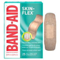 Systagenix Band-Aid Skin-Flex Adhesive Bandages, All One Size, 25 ct., BX/1