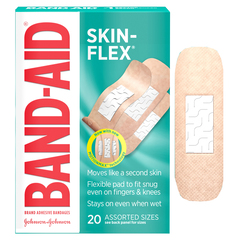 Systagenix Band-Aid Skin-Flex Adhesive Bandages, Assorted Sizes, 20 ct., BX/1