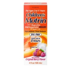 Systagenix Children's Motrin Original Berry Flavor Dye-Free, 4 fl oz, EA/1