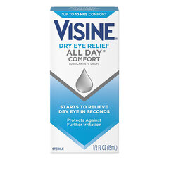 Systagenix Visine All Day Comfort Dry Eye Relief Lubricant Drops, 0.5 fl oz, EA/1