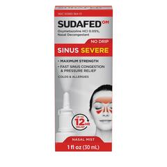 Systagenix Sudafed Sinus Severe No Drip Nasal Spray, 1 oz, EA/1