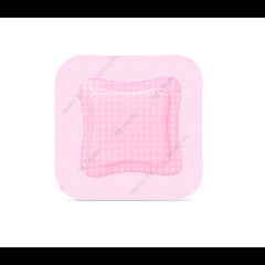 Smith & Nephew ALLEVYN Ag Gentle Border Silicone Gel Adhesive Silver Wound Dressing, 3