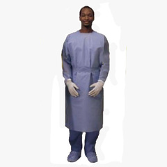 Cardinal Health Surgical Procedure Gown, Non-Sterile, Universal Size, Blue, PK/1