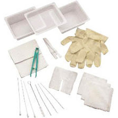 Cardinal Health Complete Tracheostomy Cleaning Tray with 2 Vinyl Latex Gloves, EA/1, CS/20