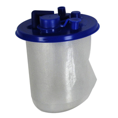 Cardinal Health Suction Canister Liner with Valve and Lid, 1500 cc, EA/1, CS/50