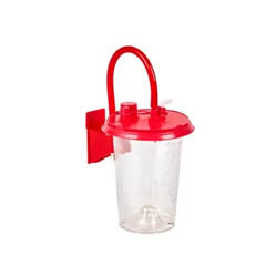 Cardinal Health Medi-Vac CRD Outer Canister/Bracket with On/Off Valve, 1500mL, EA/1