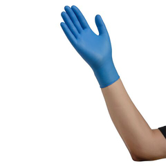 Cardinal Health ESTEEM Stretch Nitrile Exam Gloves, Powder-Free, Small, Blue, Non-Sterile - 4.7 MIL, BX/1, CS/1500