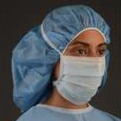 Cardinal Health Level 1 Surgical Mask, Ties, Blue, BX/1
