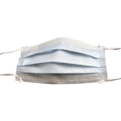 Cardinal Health Level 3 Procedure Mask with Anti-Fog Foam, Ear Loops, Mediterranean Blue, Latex Free, BX/1