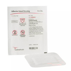 Cardinal Health Adhesive Island Dressing, Sterile, 4