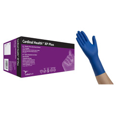 Cardinal Health XP Plus Non-Sterile Latex Exam Gloves, Small, Box of 50