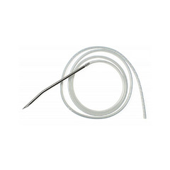 Cardinal Health Jackson-Pratt Round Silicone Drain with Trocar Wound Drainage System, 15 fr, 3/16