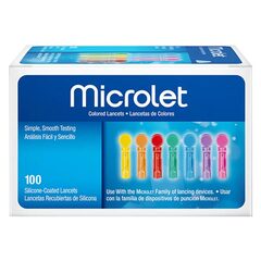 Bayer Microlet Colored Lancets, BX/1