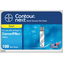 Bayer Contour Next Blood Glucose Test Strip (100 count), BX/1
