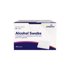 BD Alcohol Swab, Foil Wrapped  (100 count), BX/1