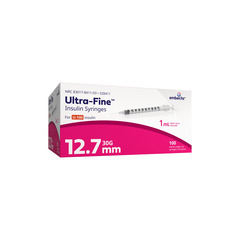 BD Insulin Syringe with Ultra-Fine Needle 30G x 1/2