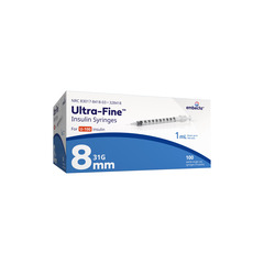 BD Insulin Syringe with Ultra-Fine Needle 31G x 5/16