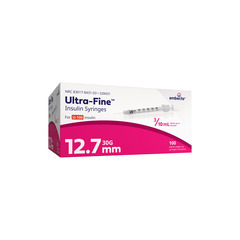 BD Insulin Syringe with Ultra-Fine Needle 30G x 1/2