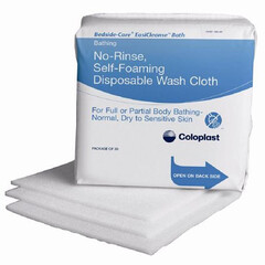 Medline Easicleanse Self-Foaming Skin Washcloth, 30 PK - REPLACES 627055, PK/1, CS/900