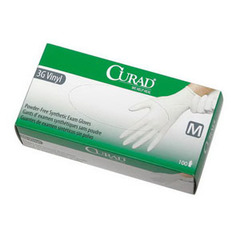 Medline CURAD Non-Sterile Powder-Free Textured Latex Exam Glove Large, BX/1
