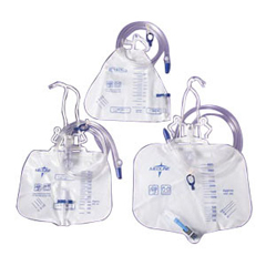 Medline Urinary Drainage Bag with Anti-Reflux Tower and Metal Clamp 4,000 mL, EA/1