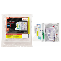 Medline 100% Silicone Temperature-Sensing 2-Way Foley Catheter Tray, 18 Fr, 10 cc, with Securement Device, EA/1, CS/10
