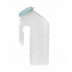 Medline Male Urinal with Glow-in-the-Dark Lid, 1,000 mL, EA/1, CS/48