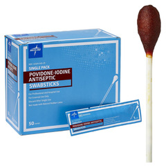 Medline Povidone Iodine 10% USP Swabstick, EA/1, BX/50