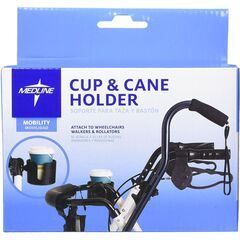 Medline Cup and Cane Holder Set for Rollator, BX/1, CS/6