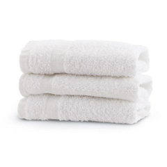 Medline Classic Cotton Terry Washcloths, 12 x 12, White, EA/1, PK/12