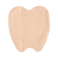 Medline Optifoam Gentle Silicone Border Dressing, Sacrum, Large, 10
