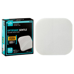 Medline Optifoam Gentle Silicone-Faced Foam Dressings, 4