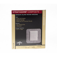Medline Stratasorb Composite Island Dressing, 6