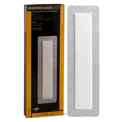 Medline Bordered Gauze Adhesive Island Wound Dressing, 4