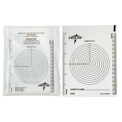 Medline Bullseye Wound Measuring Guide, EA/1, PK/250