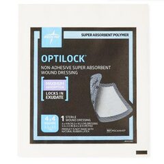 Medline OptiLock Non-Adhesive Super Absorbent Wound Dressing, 4