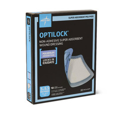 Medline OptiLock Non-Adhesive Super Absorbent Wound Dressing, 5