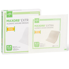 Medline Maxorb Extra Calcium Alginate Dressing, 4