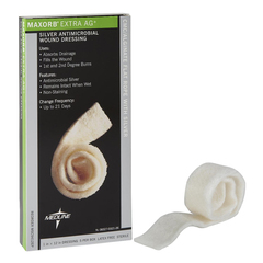 Medline Maxorb Extra Ag+ CMC Alginate Dressings, 1