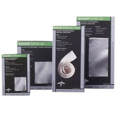 Medline Maxorb Extra Ag Silver Alginate Sheet Dressing 4