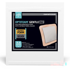 Medline Optifoam Gentle Ag+ Dressing 4