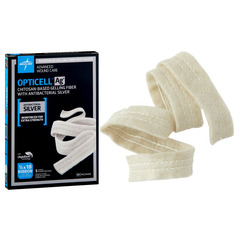 Medline Opticell Ag+ Silver Antibacterial Gelling Fiber Wound Dressing, Reinforced, 0.75