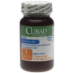 Medline CURAD Sterile Plain Packing Strips, 1/2