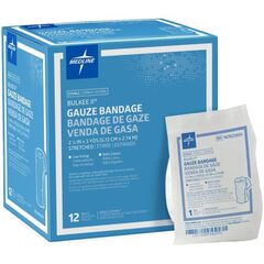 Medline Bulkee II Sterile Cotton Gauze Bandage, 2.25