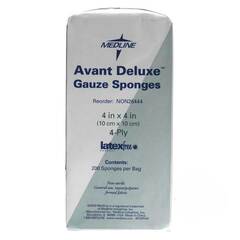 Medline Avant Deluxe Non-Sterile Gauze Sponges, 4