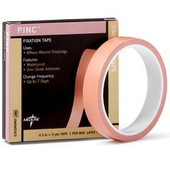 Medline Pinc Zinc Oxide Fixation Tape, 1/2