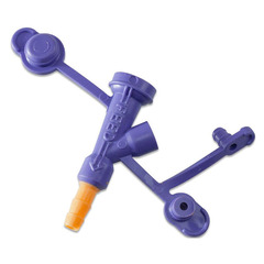 Cardinal Health Kangaroo Polyurethane PEG Adapter with ENFit Connection, Y-Port, Orange, 16 Fr, EA/1, PK/20