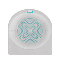 Coloplast SenSura Mio 1-Piece Flat, EasiClose WIDE Outlet Pouch, XL, Transparent, with Filter, Cut-to-Fit, 3/8 - 2 3/4