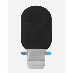 Coloplast SenSura Mio 1-Piece Flat, EasiClose WIDE Outlet Pouch, Maxi, Black with Window, with Filter, Cut-to-Fit, 3/8 - 2 1/8