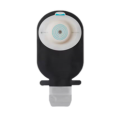 Coloplast SenSura Mio 1-Piece Closed Pouch, Convex Light, Maxi, Black, With Inspection Window, Cut-to-fit, 3/8